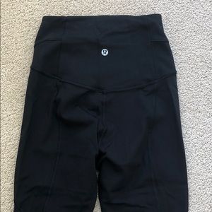Lululemon Black Mesh Detail Leggings